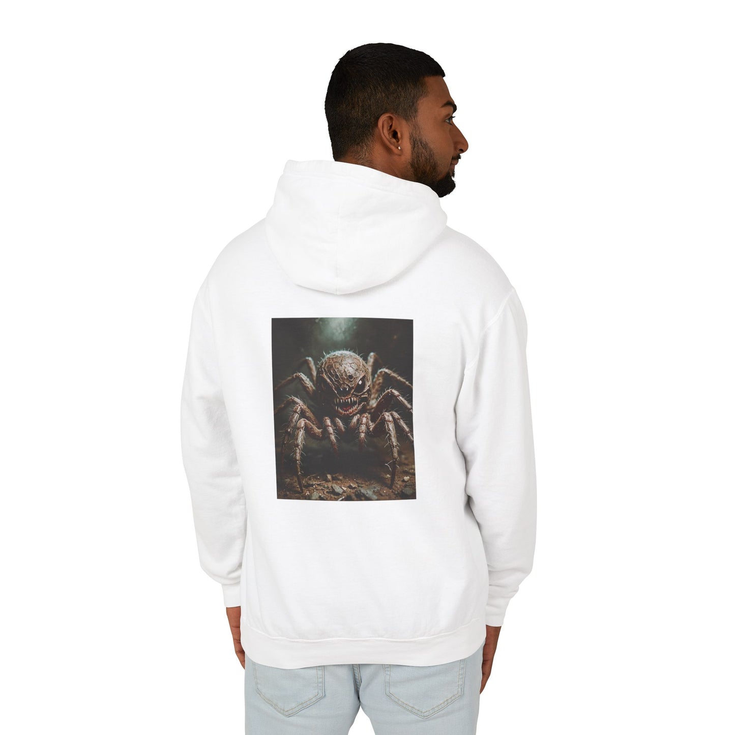 Unisex Lightweight Hoodie - "I'm Really Not So Bad" Humorous Spider Design