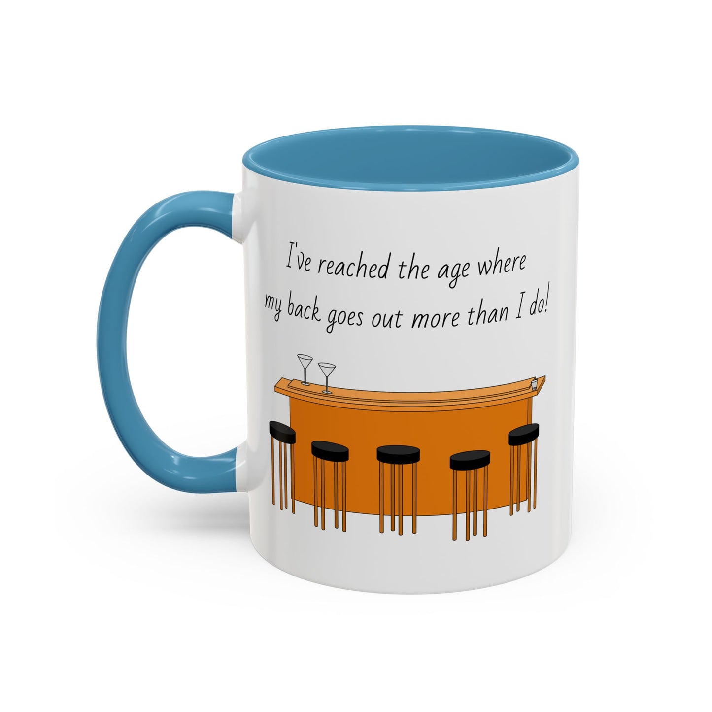 Tasse – „Back Goes Out“, lustiges Zitat, 312 ml
