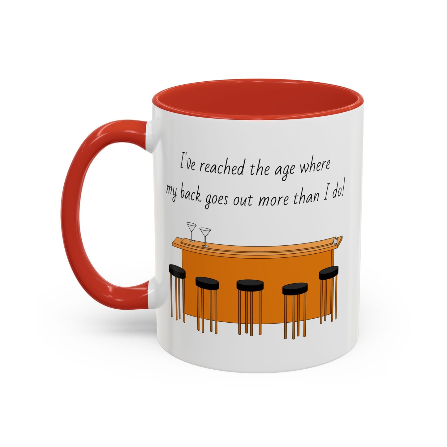 Tasse – „Back Goes Out“, lustiges Zitat, 312 ml