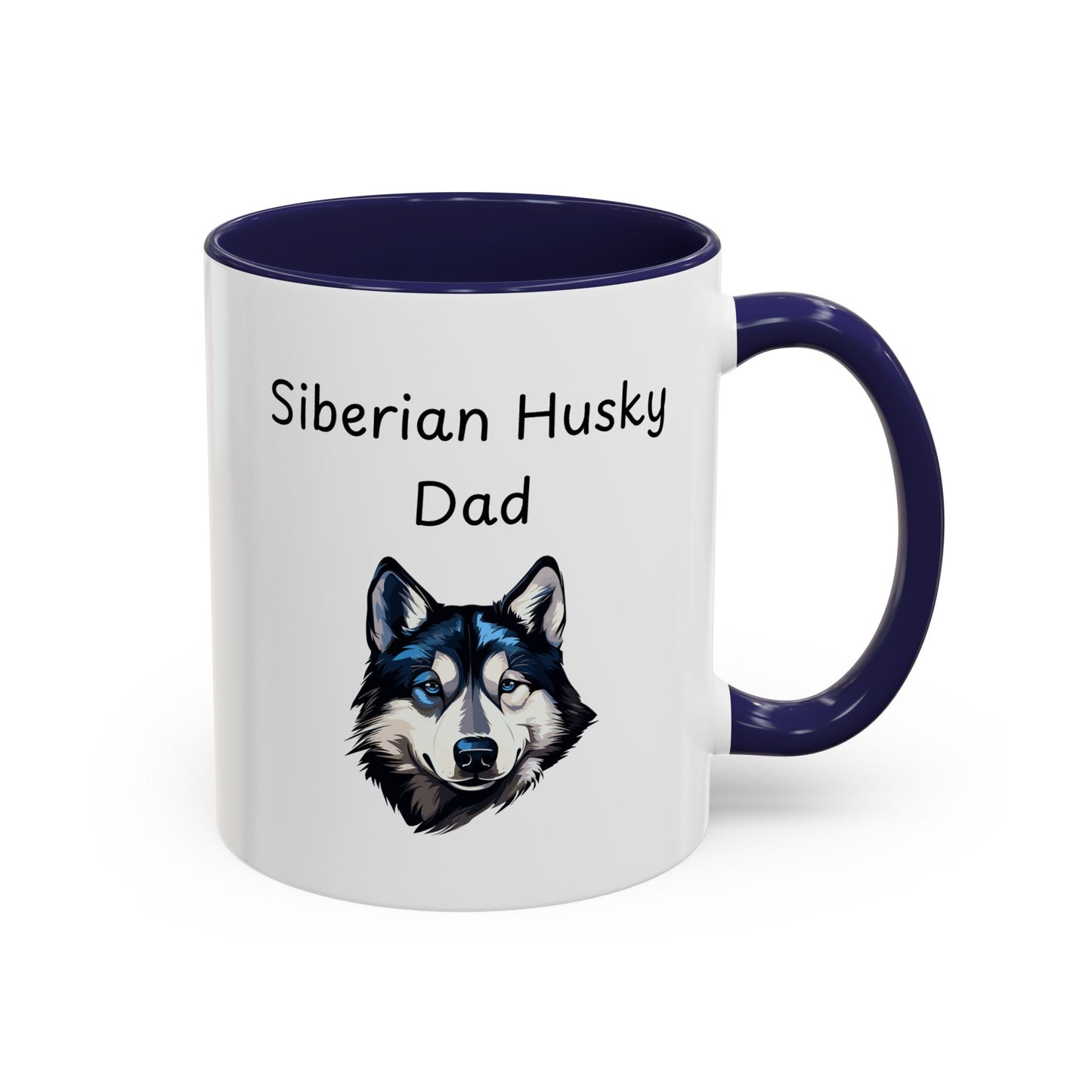 Ceramic Mug - "Siberian Husky Dad"