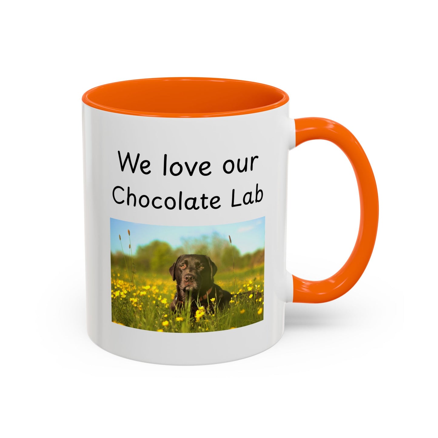 Ceramic Mug - "We Love Our Chocolate Lab"
