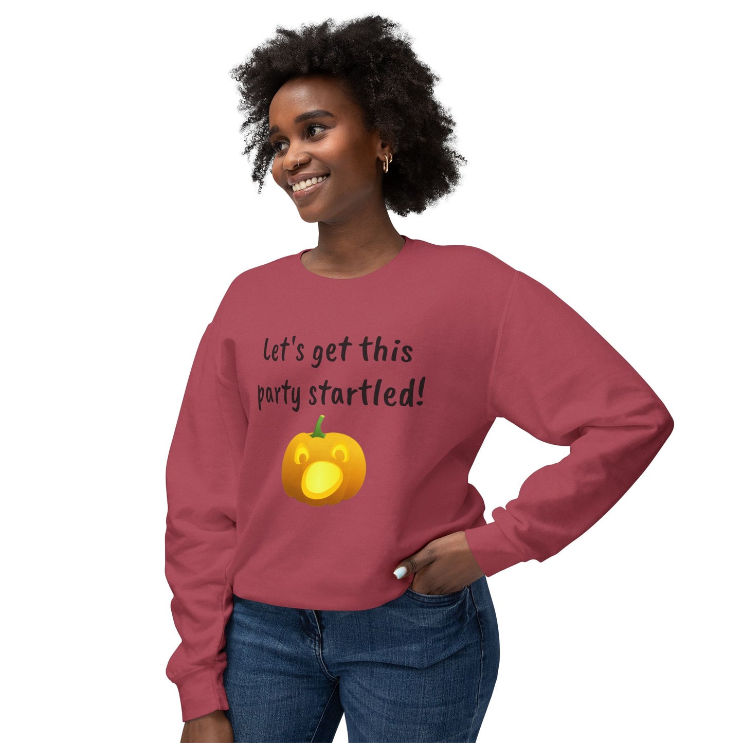 Halloween Unisex Sweatshirt - "Let's Get This Party Startled!"