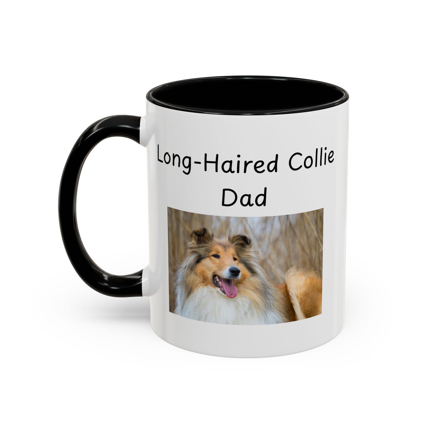 Keramiekbeker - "Langharige Collie Pa"