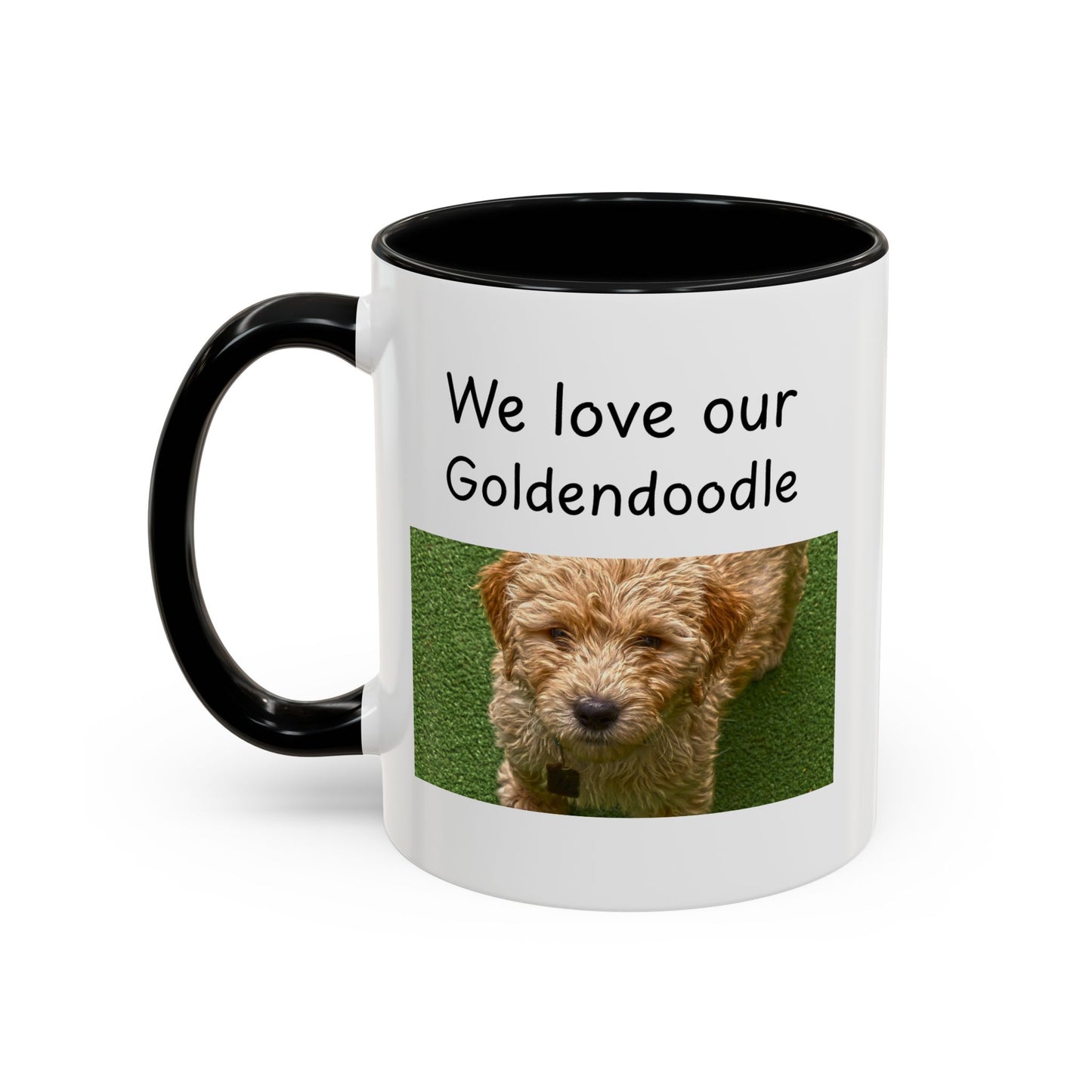 Ceramic Mug - "We Love Our Goldendoodle"