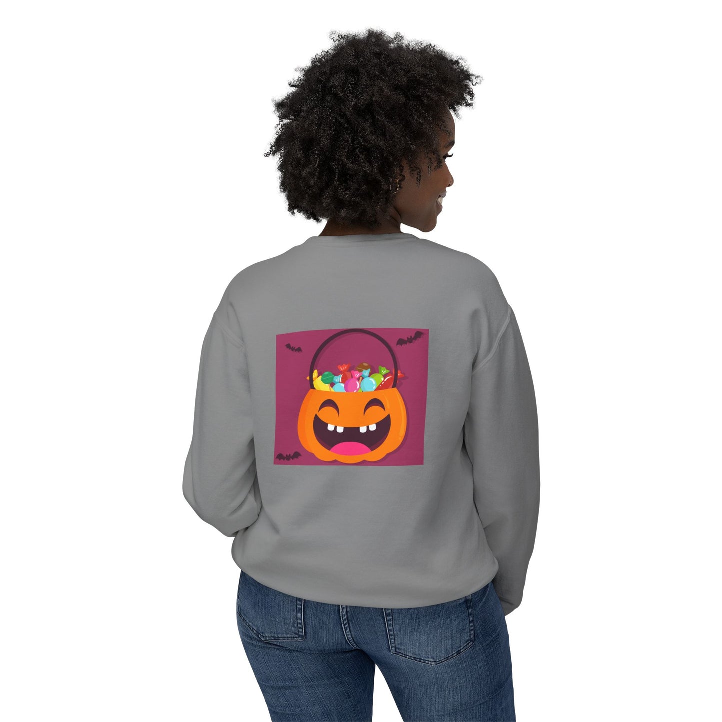 Halloween Lightweight Sweatshirt - Candy Lover Design