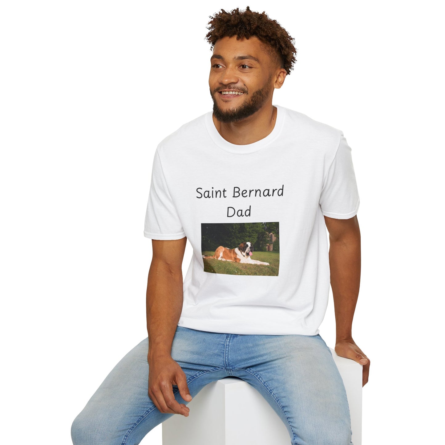 Unisex T-Shirt - "Saint Bernard Dad" - Hundebesitzer T-Shirt