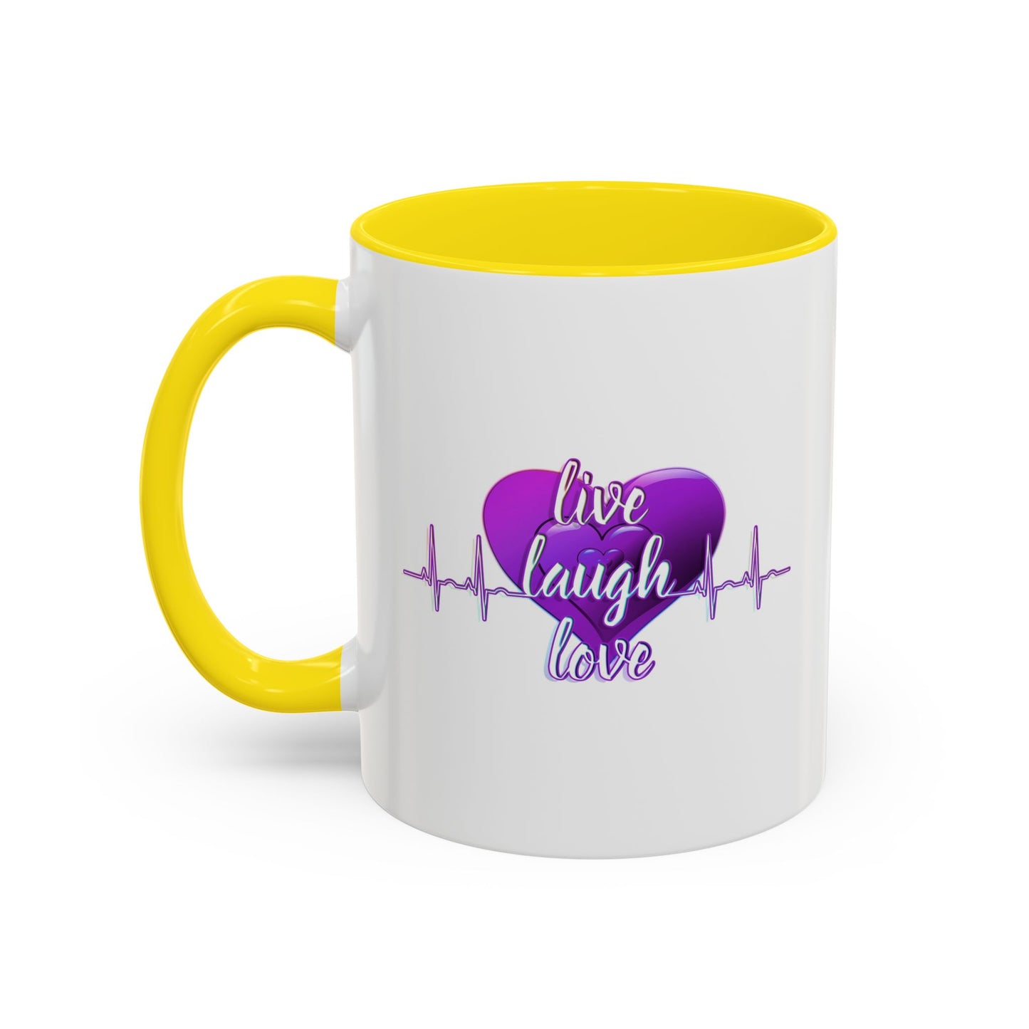 Inspirational Mug - "Live, Laugh, Love" Quote Design