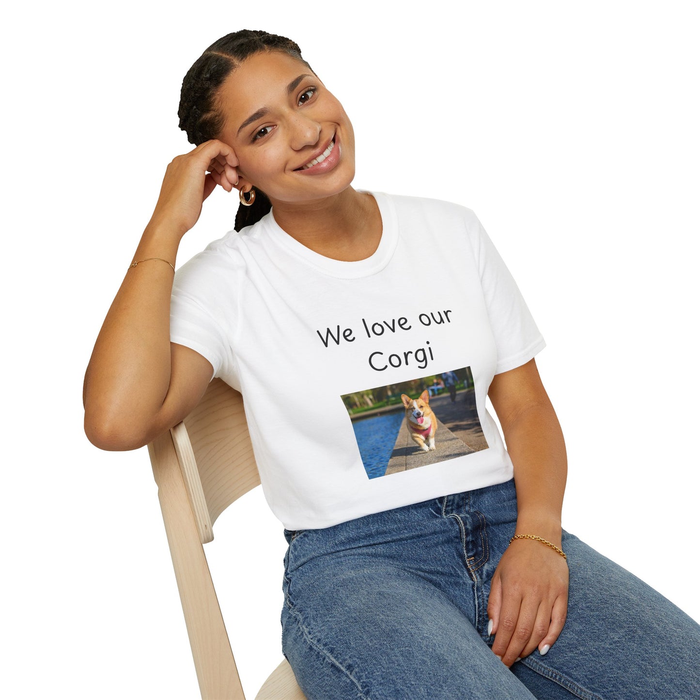 Unisex T-Shirt - "We Love Our Corgi" - Dog Owner Tee