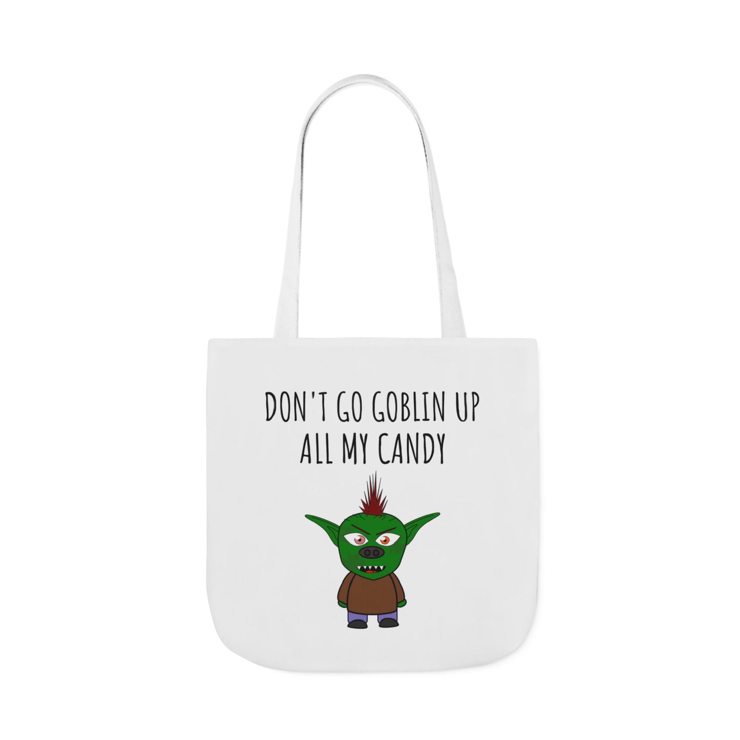 Halloween Tote Bag - "Don't Go Goblin Up All My Candy"