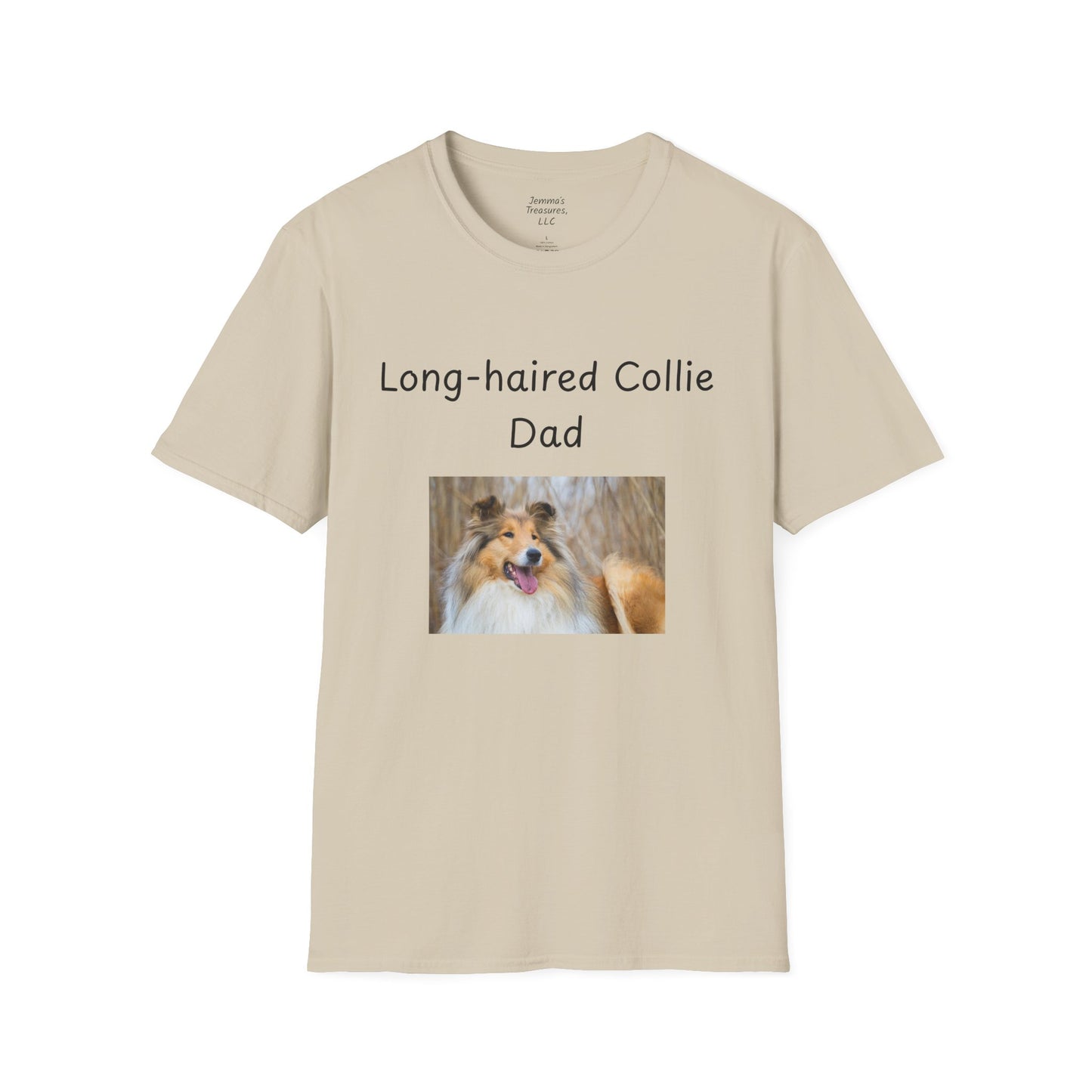Unisex T-Shirt - "Langhaar Collie Papa" - Hundebesitzer T-Shirt