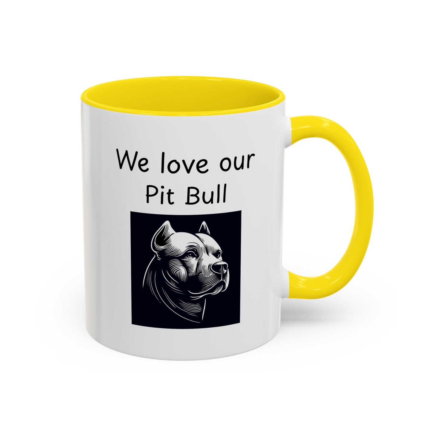 Ceramic Mug - "We Love Our Pit Bull"