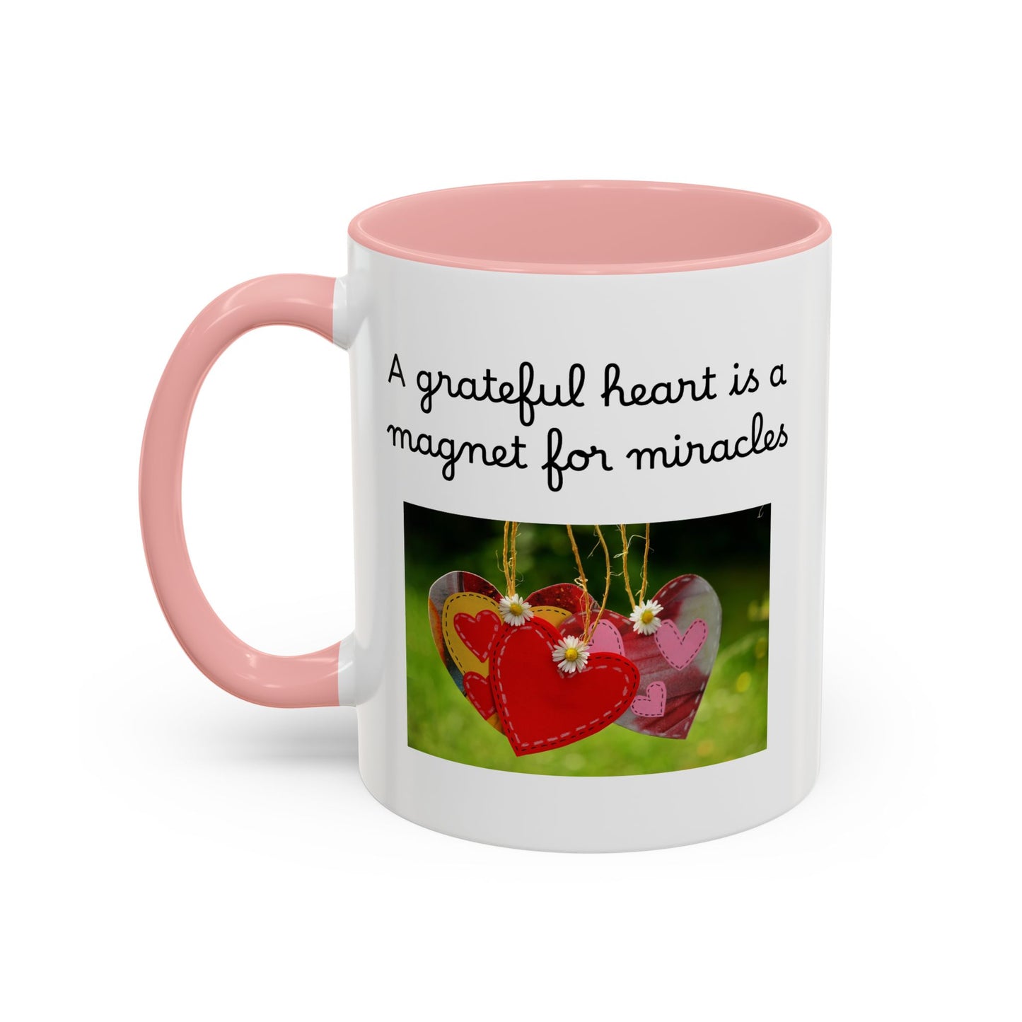Ceramic Mug - "A Grateful Heart Is A Magnet For Miracles"