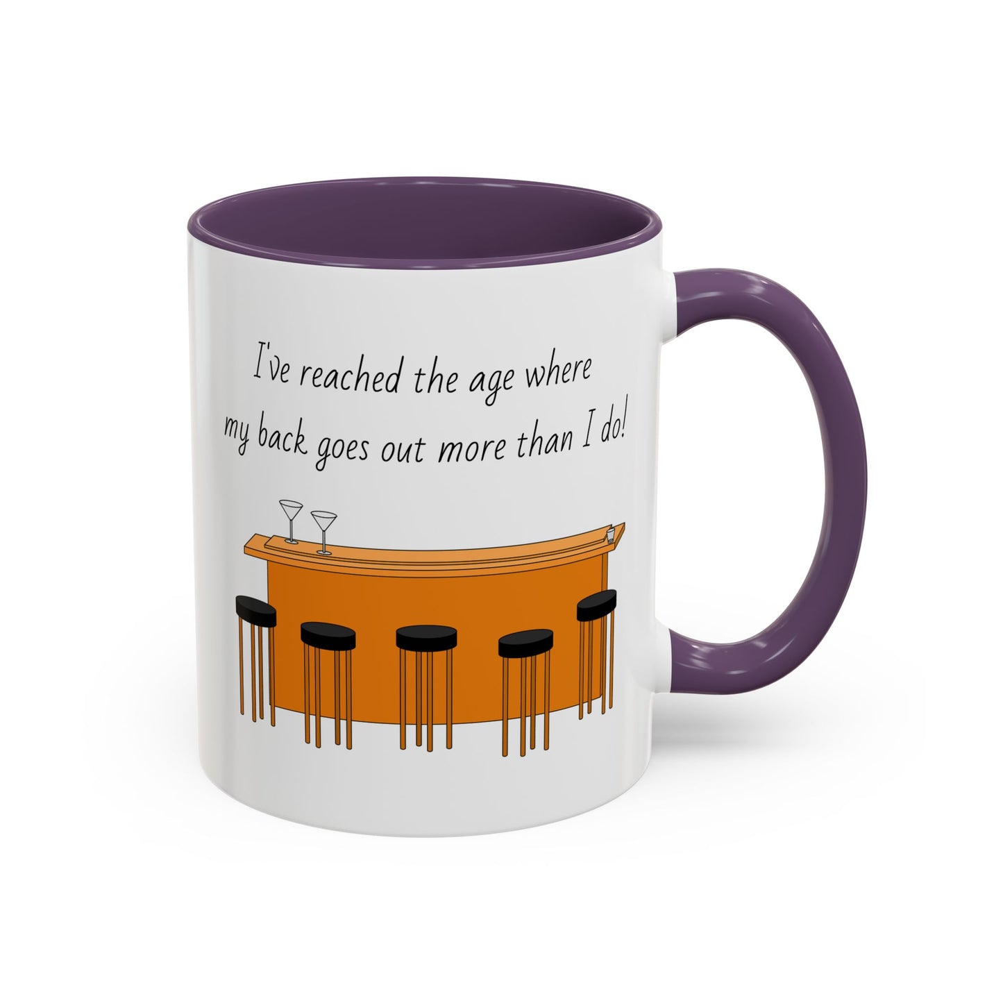 Tasse – „Back Goes Out“, lustiges Zitat, 312 ml