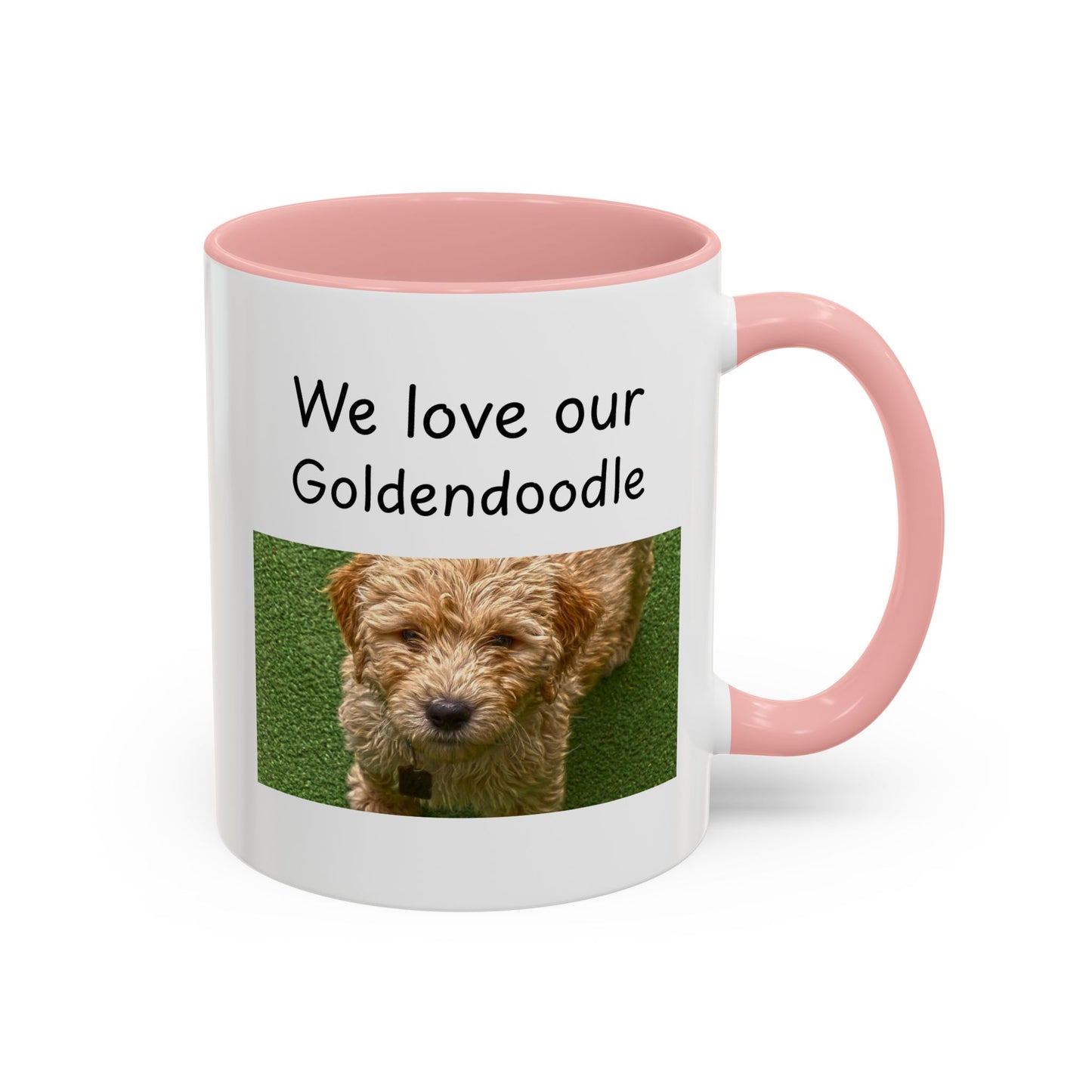 Ceramic Mug - "We Love Our Goldendoodle"