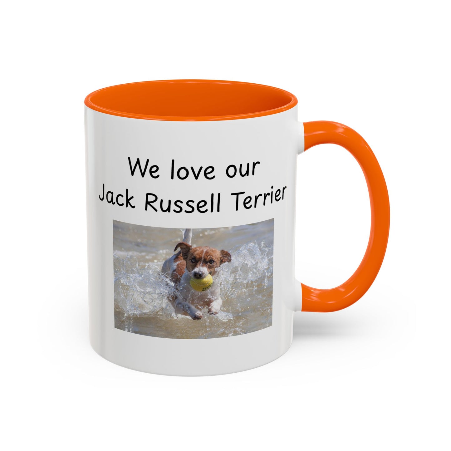 Ceramic Mug - "We Love Our Jack Russell Terrier"