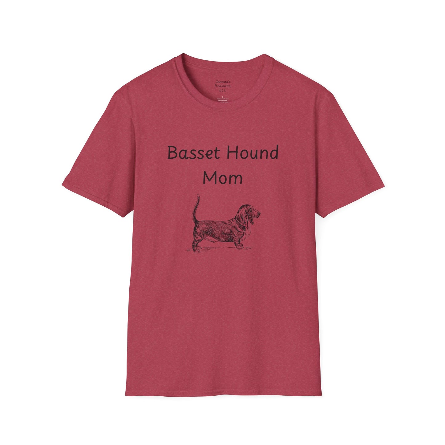 Unisex T-Shirt - "Basset Hound Mom" - Dog Owner Tee