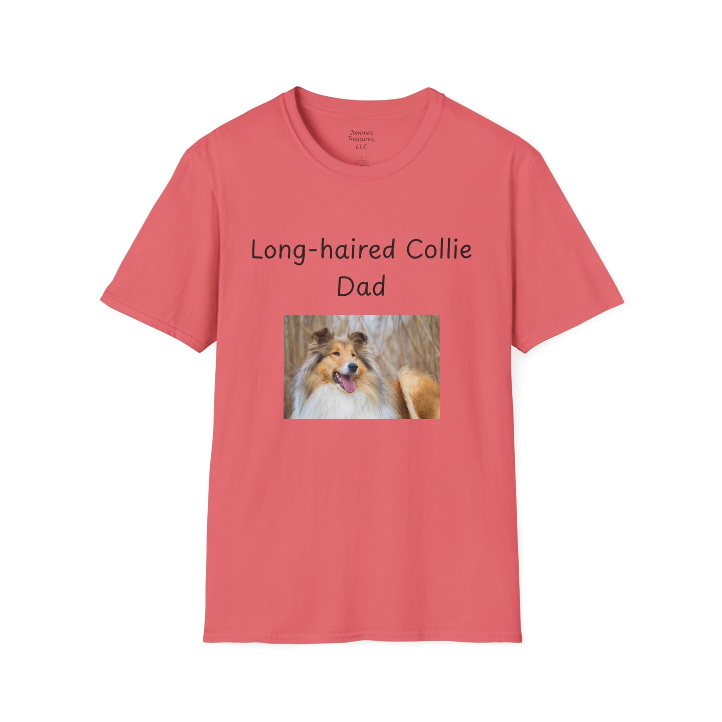 Unisex T-Shirt - "Langhaar Collie Papa" - Hundebesitzer T-Shirt