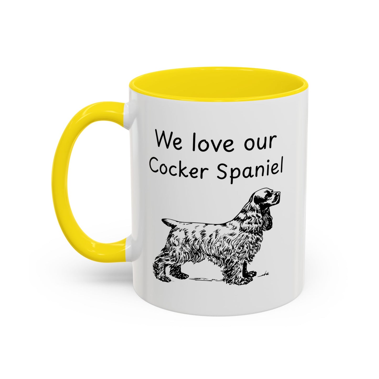Ceramic Mug - "We Love Our Cocker Spaniel"