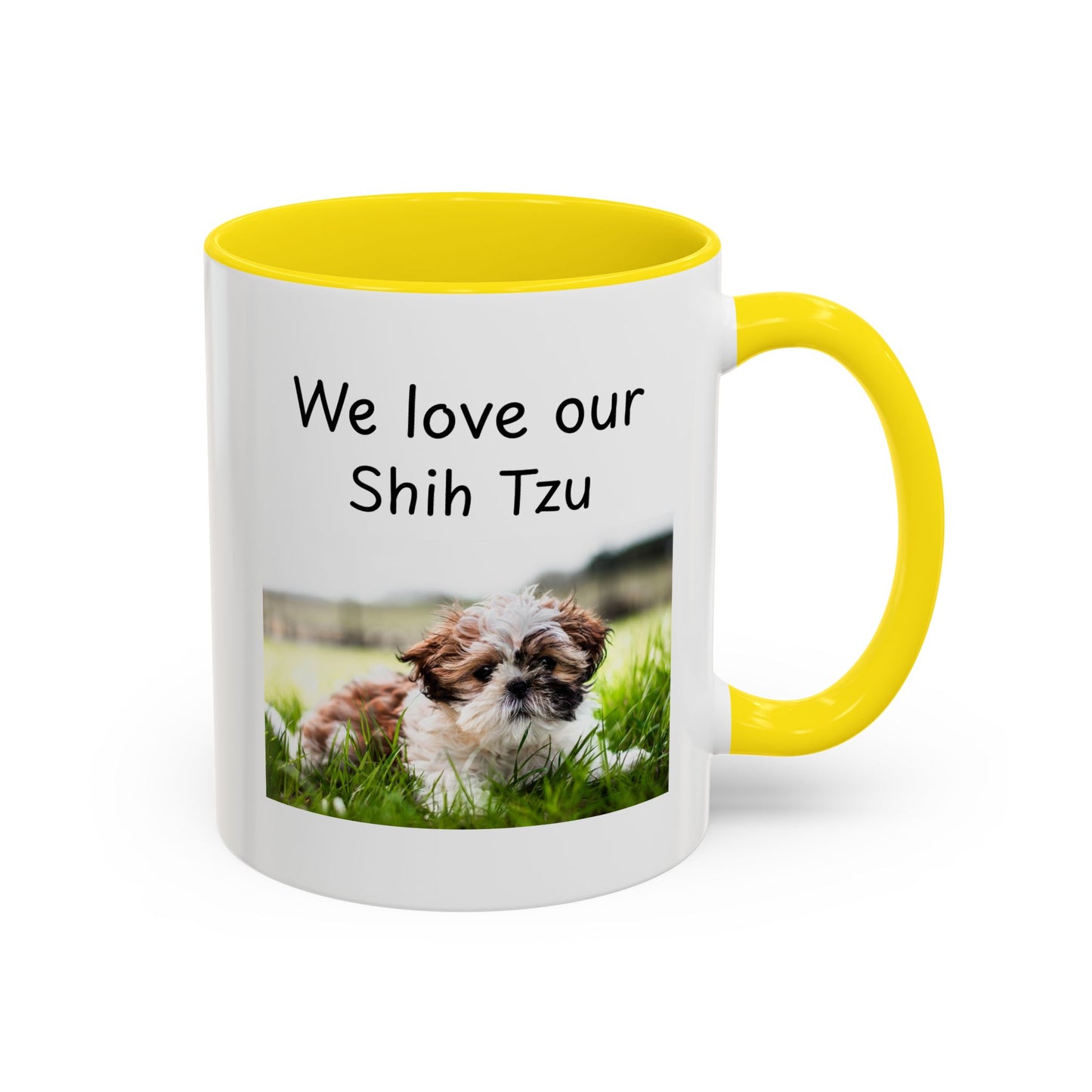 Keramiekbeker - "Ons is lief vir ons Shih Tzu"