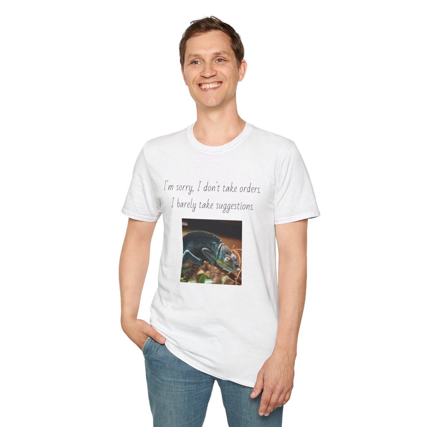 Snaakse Unisex T-hemp - Ek neem nie bestellings nie, ek neem skaars voorstelle