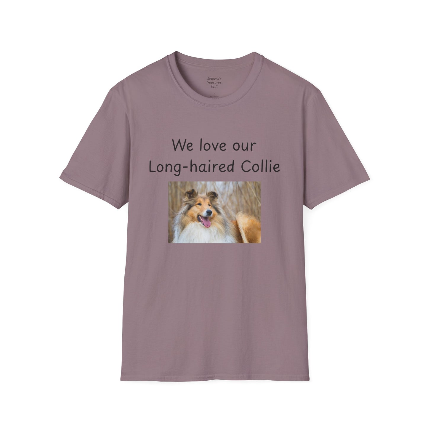 Unisex T-Shirt - "We Love Our Long-Haired Collie" - Dog Owner Tee