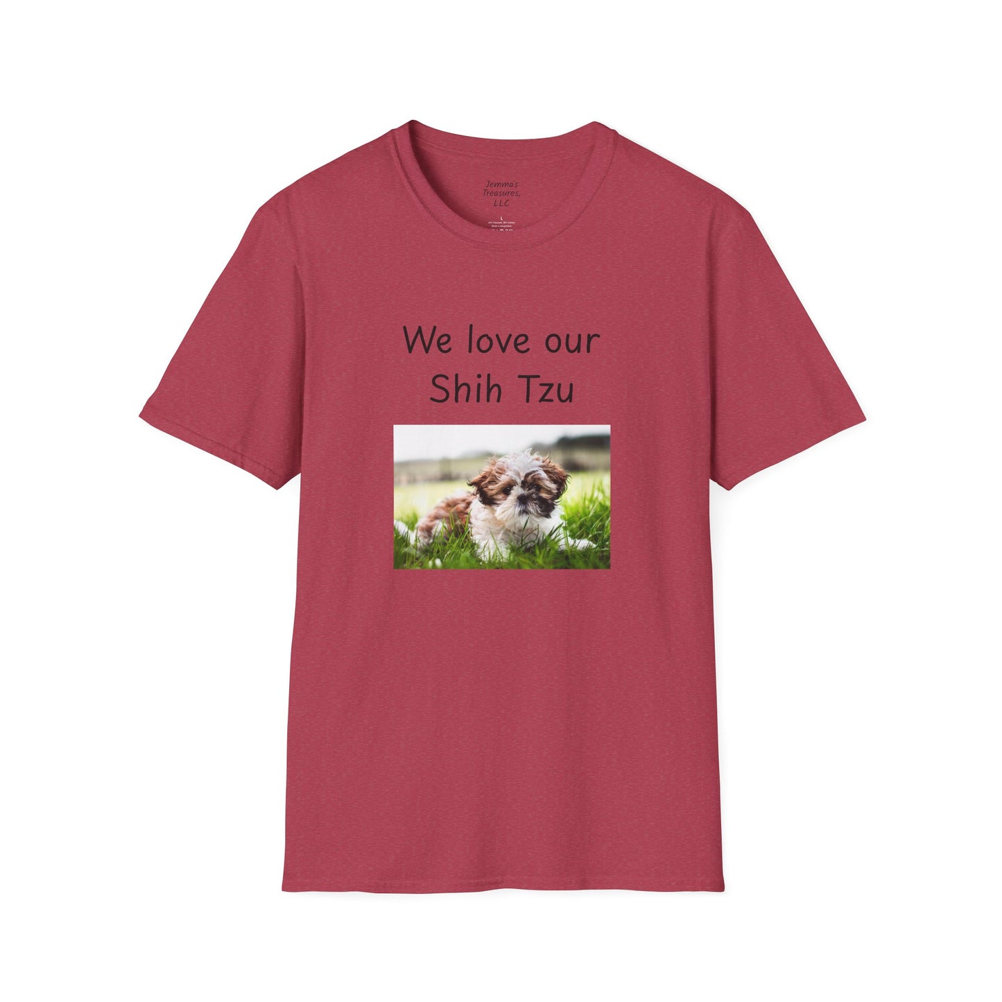Unisex T-Shirt - "Wir lieben unseren Shih Tzu" - Hundebesitzer T-Shirt