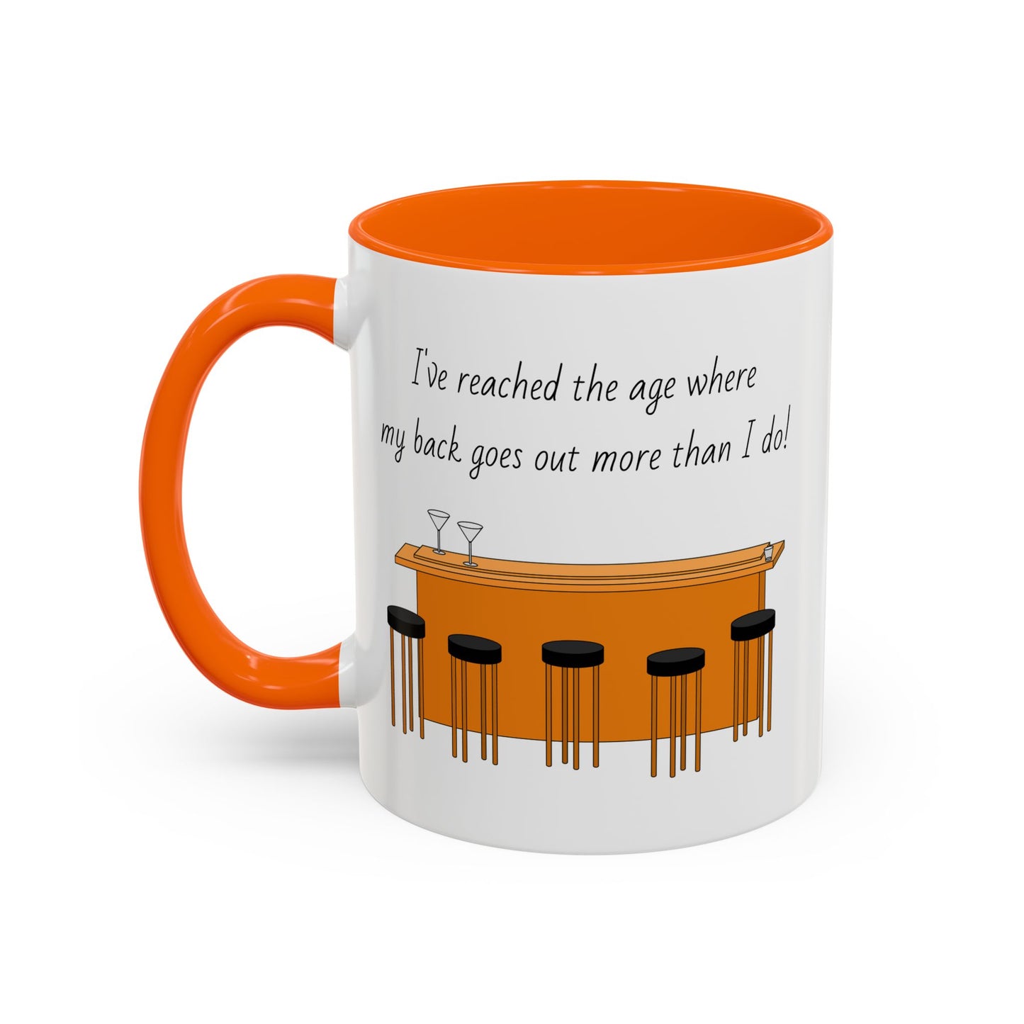 Tasse – „Back Goes Out“, lustiges Zitat, 312 ml