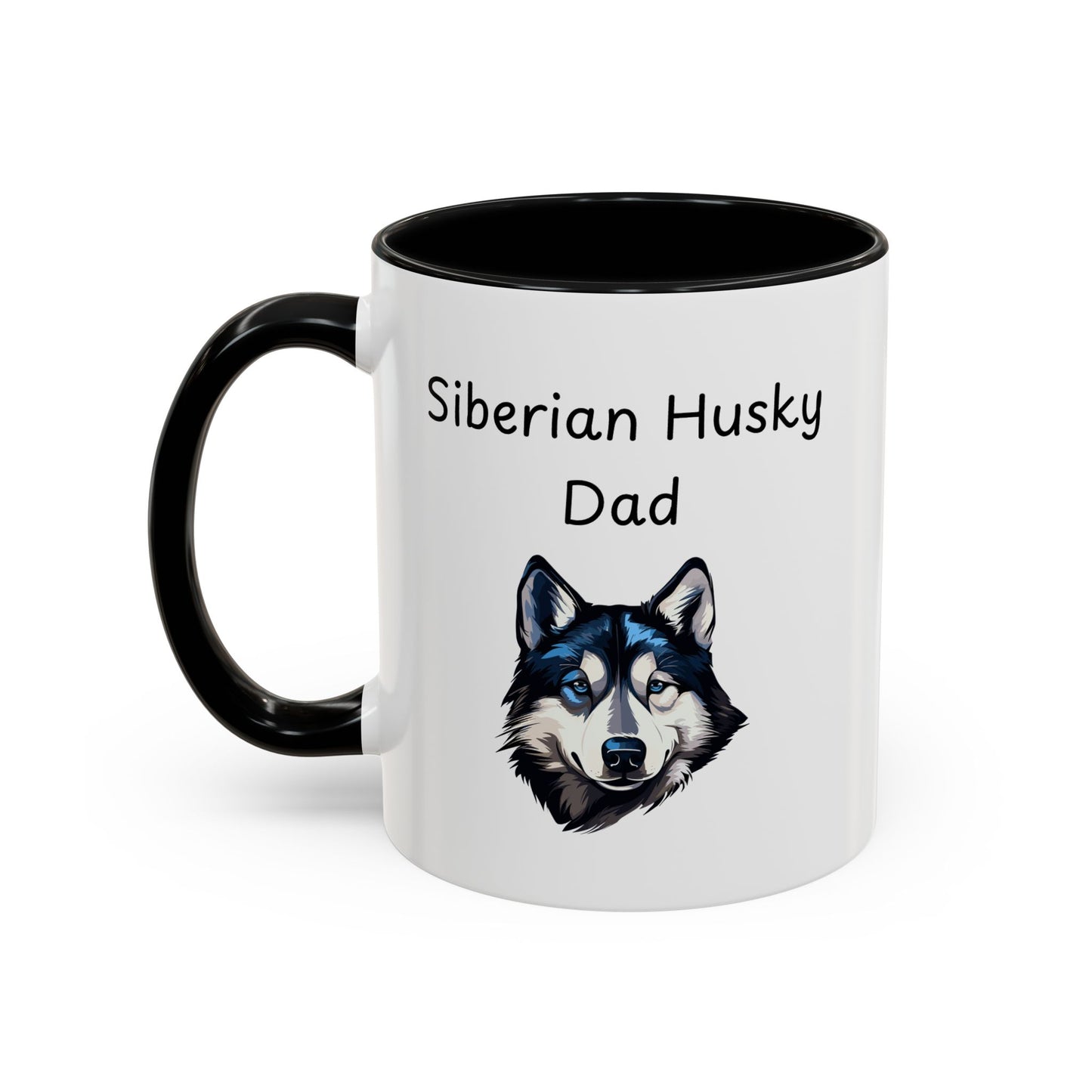 Ceramic Mug - "Siberian Husky Dad"