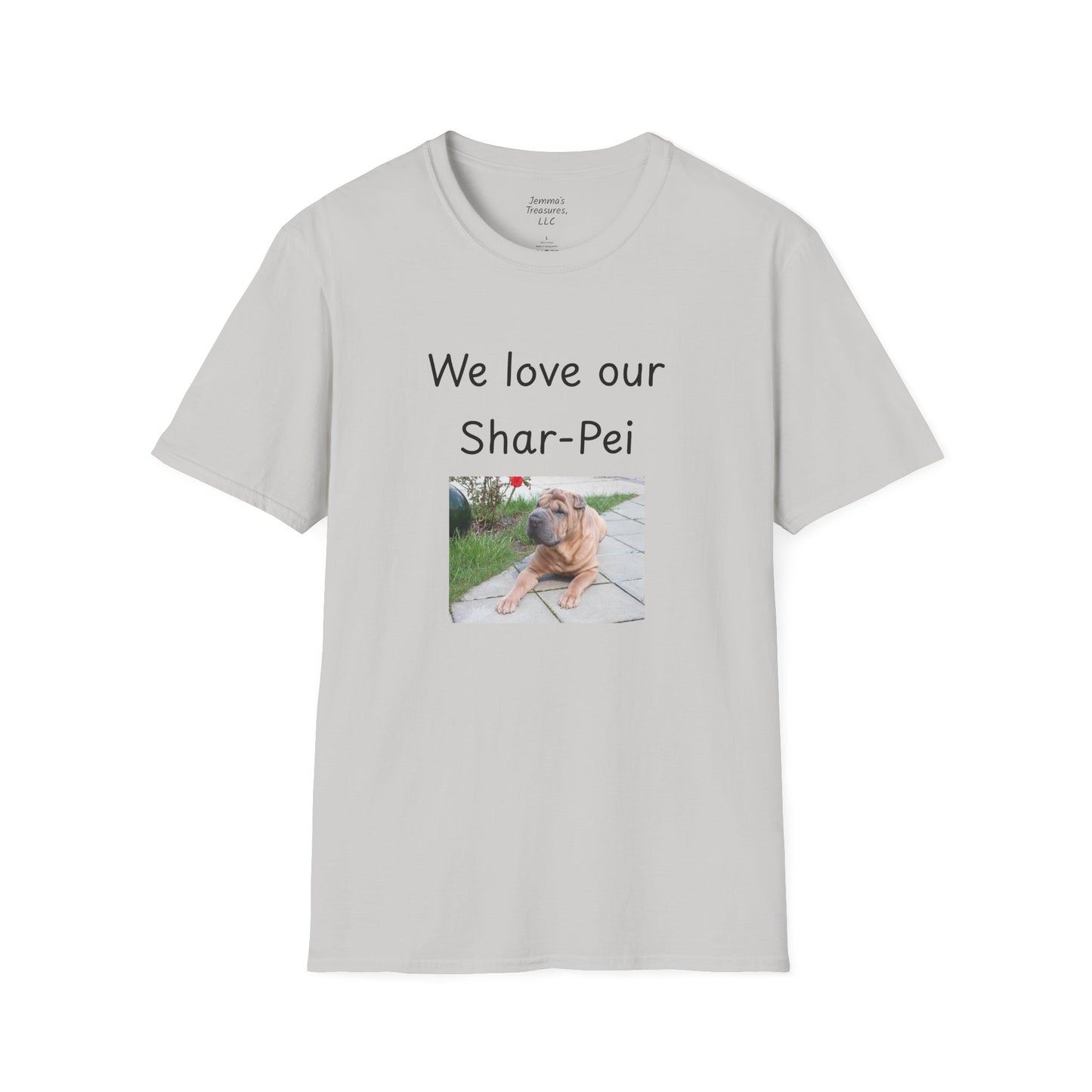 Unisex T-hemp - "Ons is lief vir ons Shar-Pei" - Honde-eienaar T-hemp