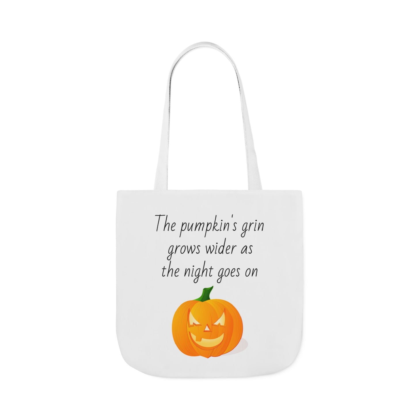 Canvas Tote Bag - Pumpkin Grin Halloween Design