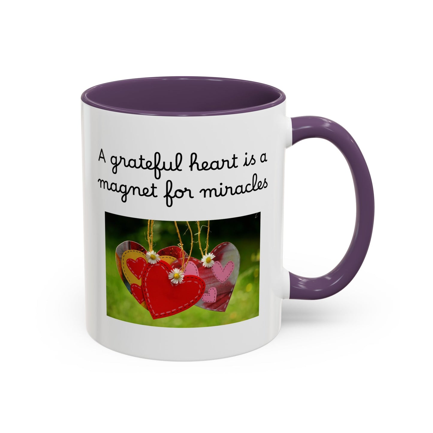 Ceramic Mug - "A Grateful Heart Is A Magnet For Miracles"