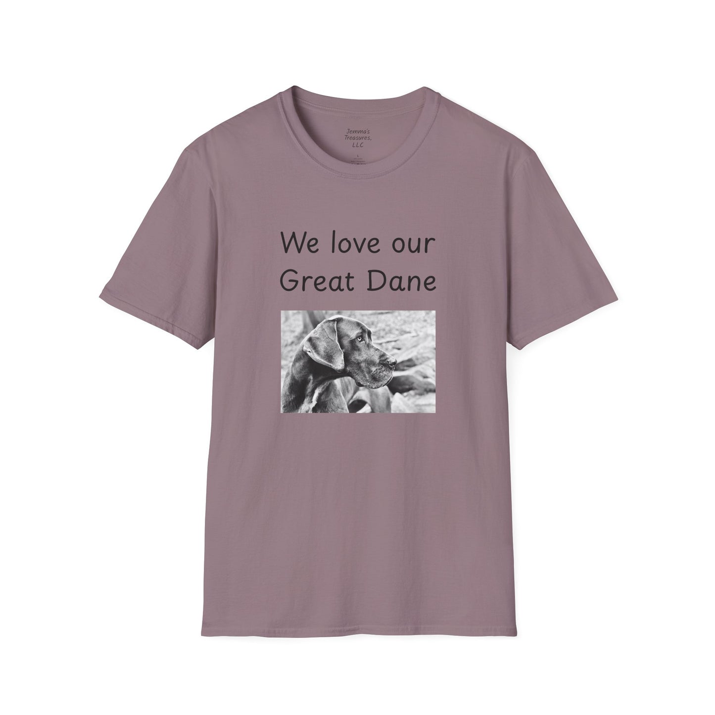 Unisex T-Shirt - "Wir lieben unsere Deutsche Dogge" - Hundebesitzer T-Shirt