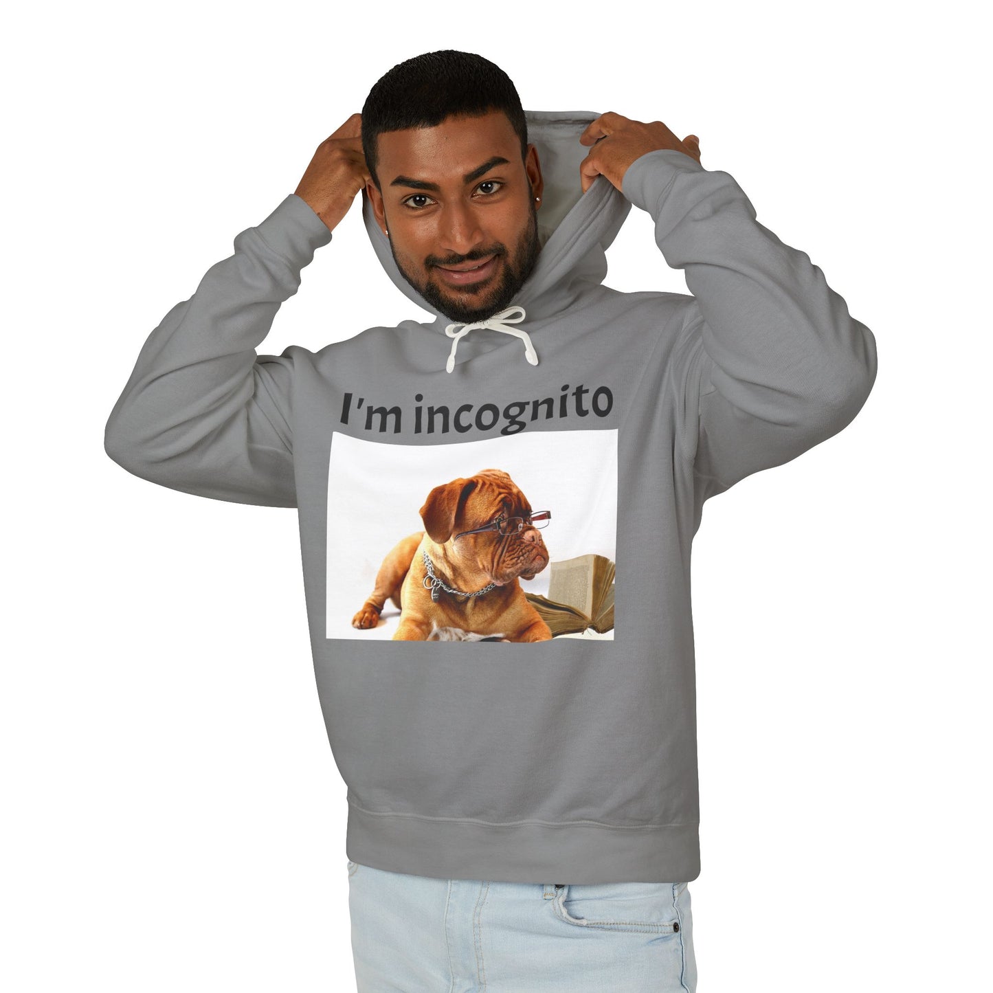 Unisex Lightweight Hoodie - "I'm Incognito"