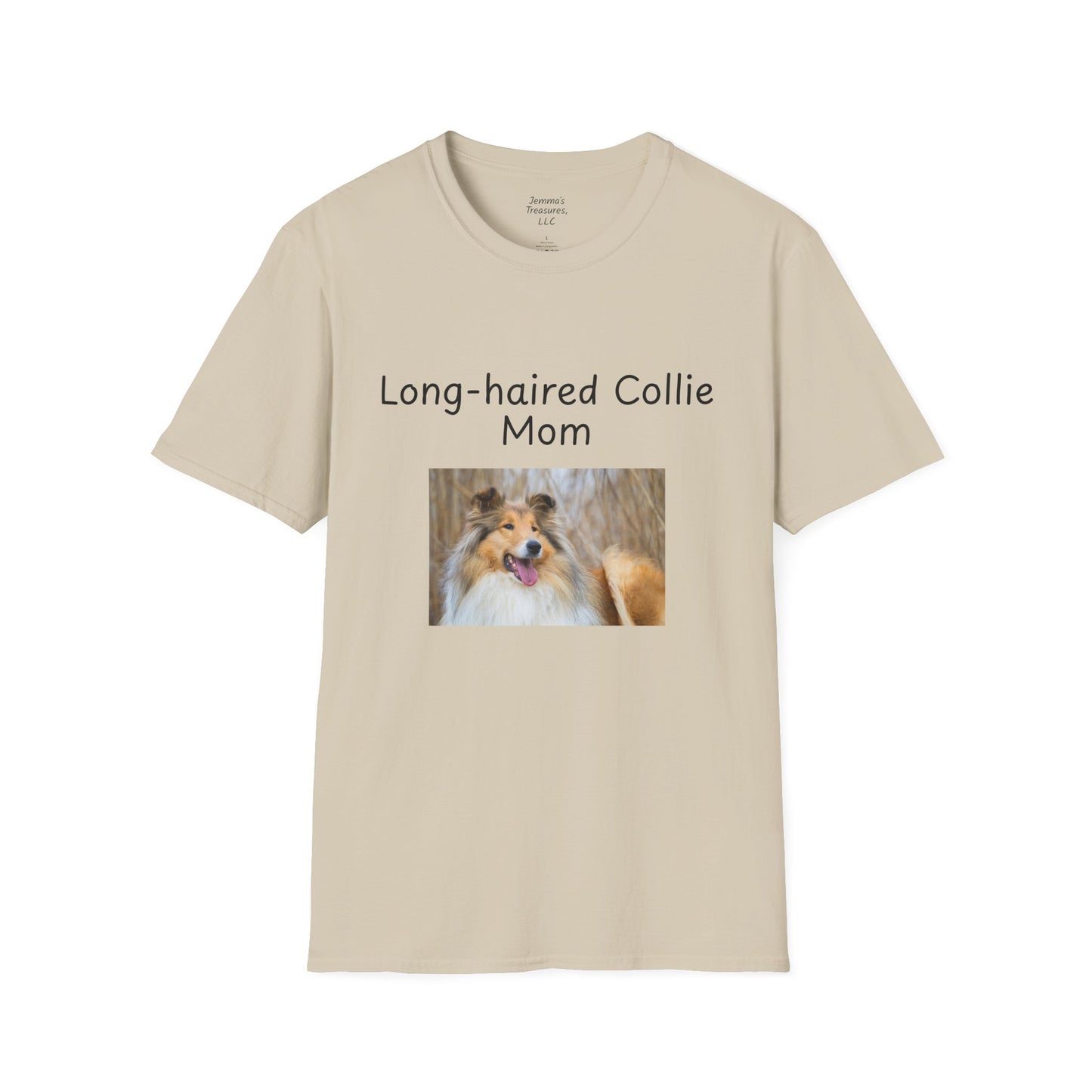 Unisex T-Shirt - "Long-Haired Collie Mom" - Dog Owner Tee