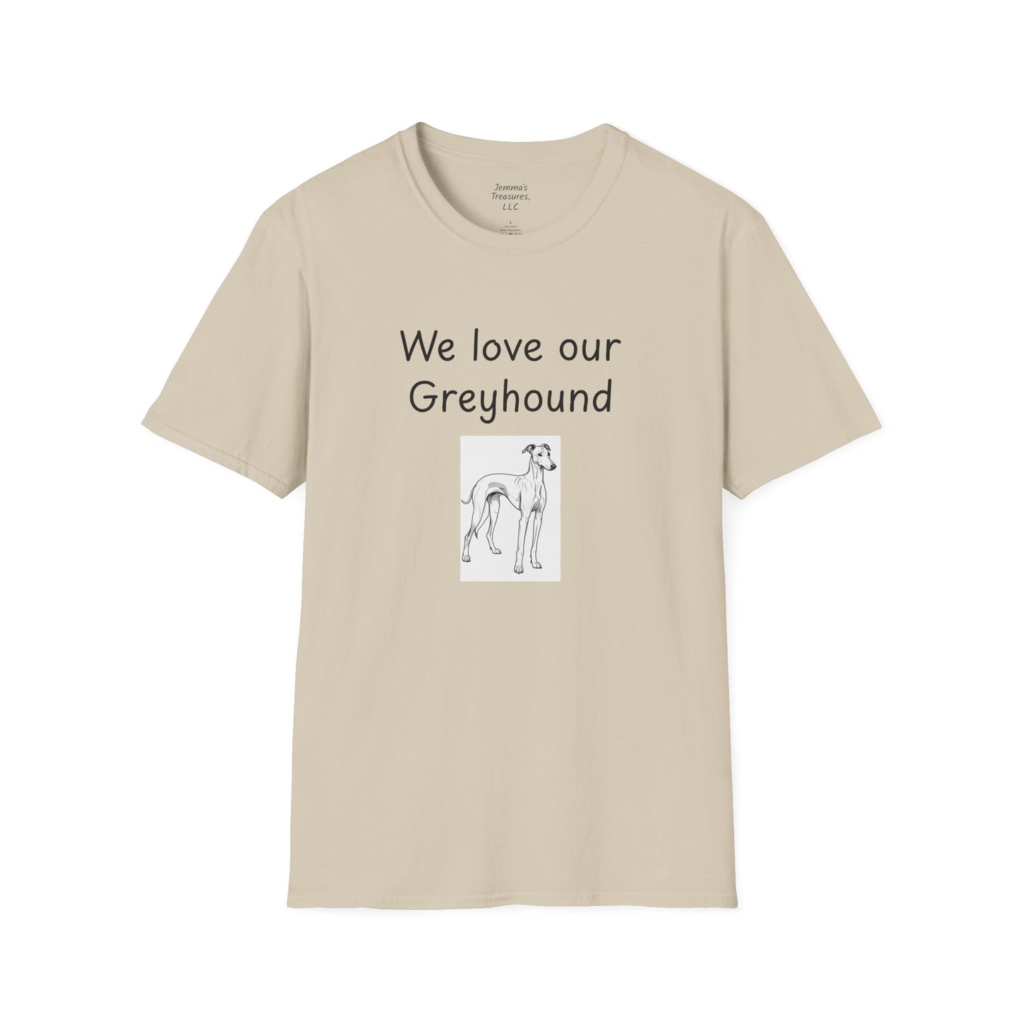 Unisex T-Shirt - "Wir lieben unseren Windhund" - Hundebesitzer T-Shirt