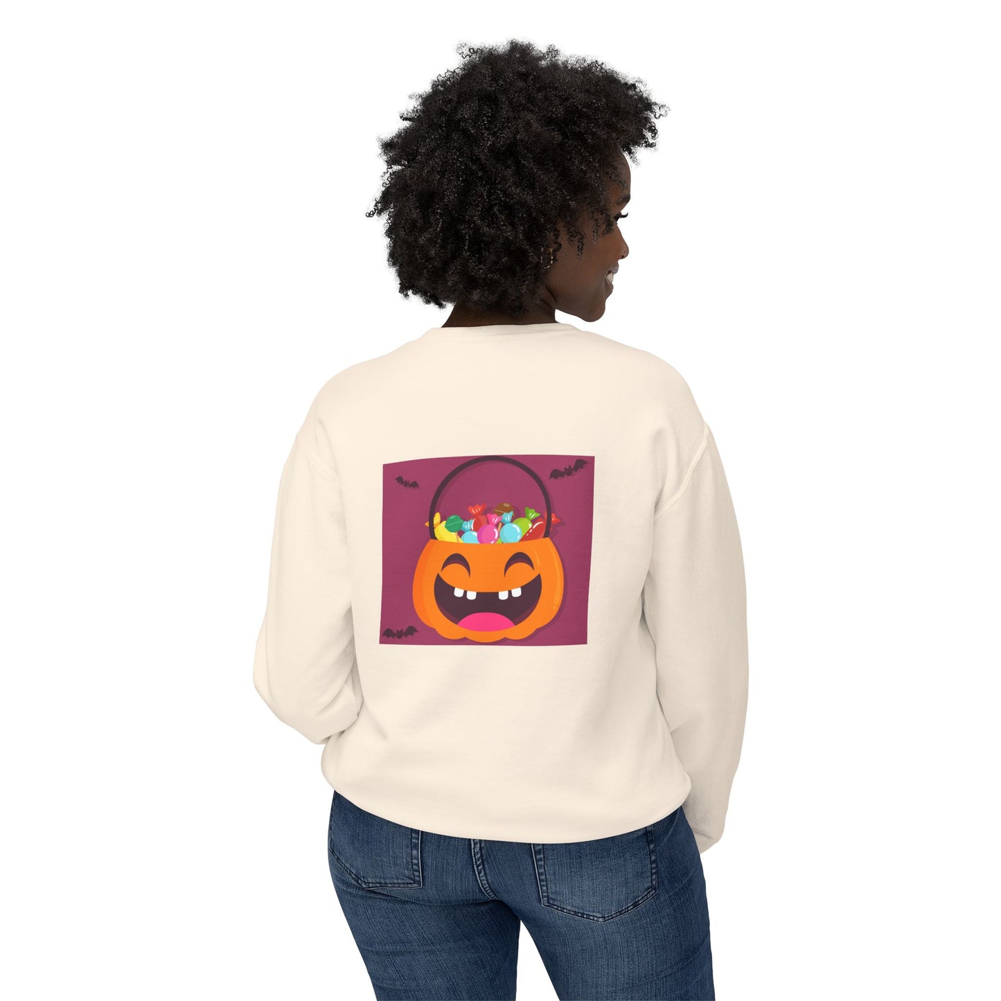 Halloween Lightweight Sweatshirt - Candy Lover Design