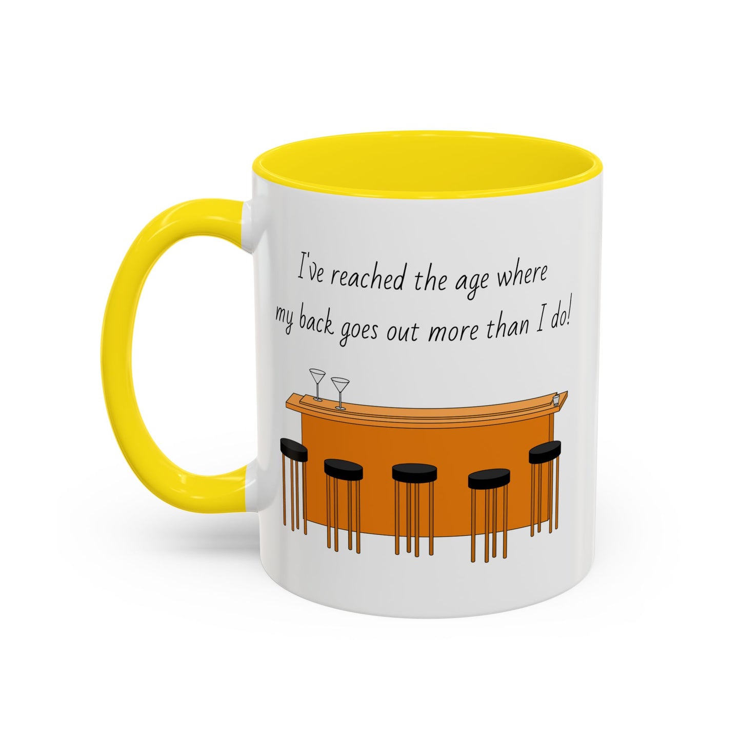 Tasse – „Back Goes Out“, lustiges Zitat, 312 ml