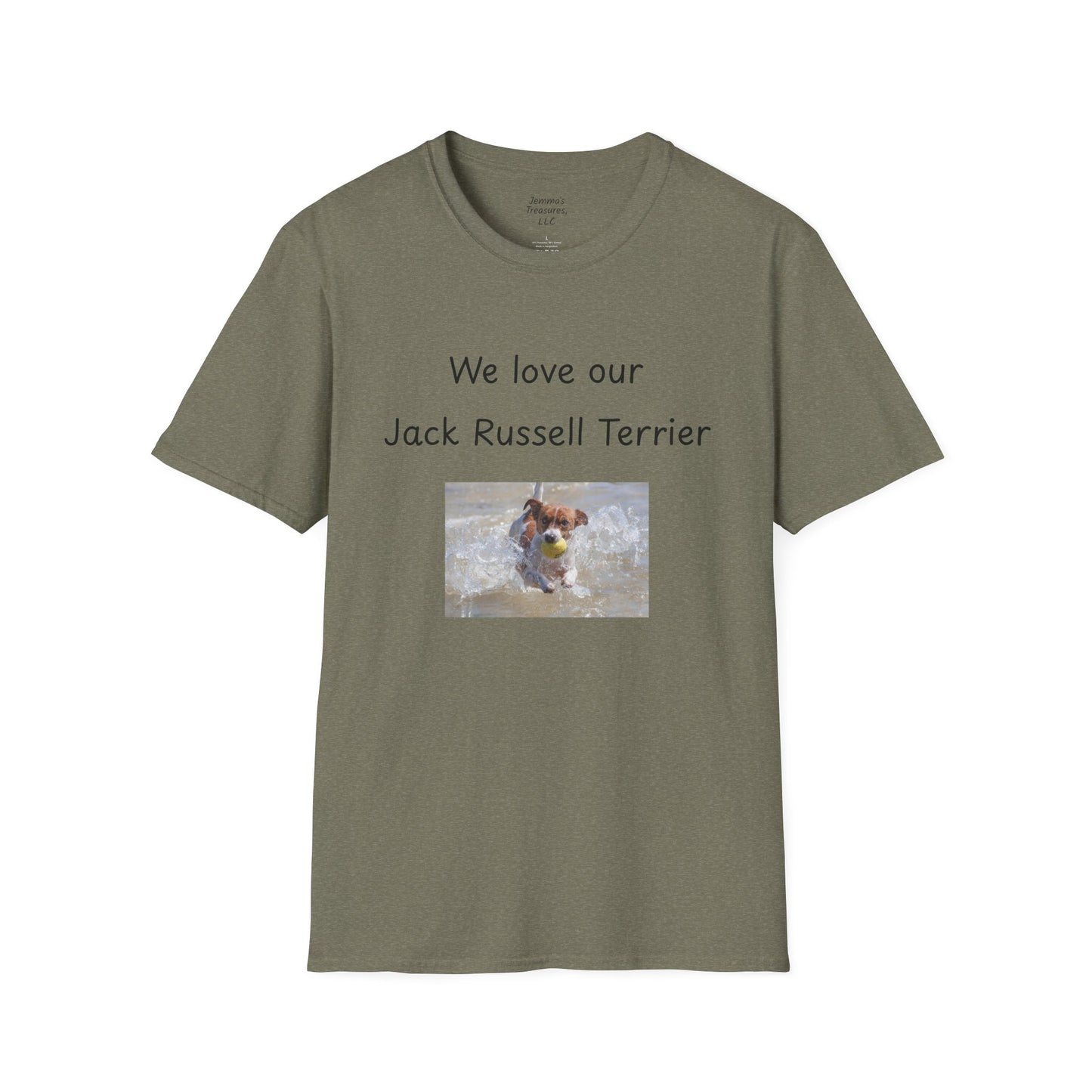 Unisex T-Shirt - "We Love Our Jack Russell Terrier" - Dog Owner Tee