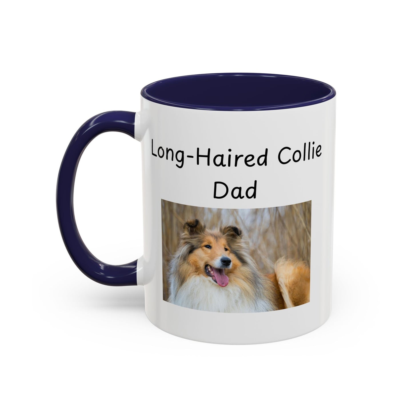 Keramiekbeker - "Langharige Collie Pa"