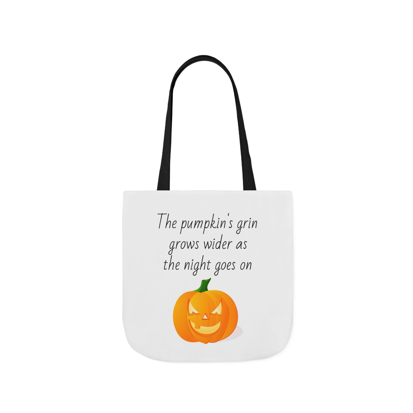 Canvas Tote Bag - Pumpkin Grin Halloween Design
