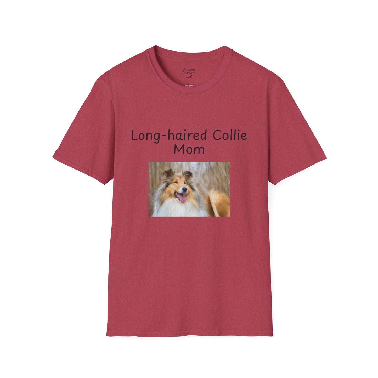 Unisex T-Shirt - "Long-Haired Collie Mom" - Dog Owner Tee