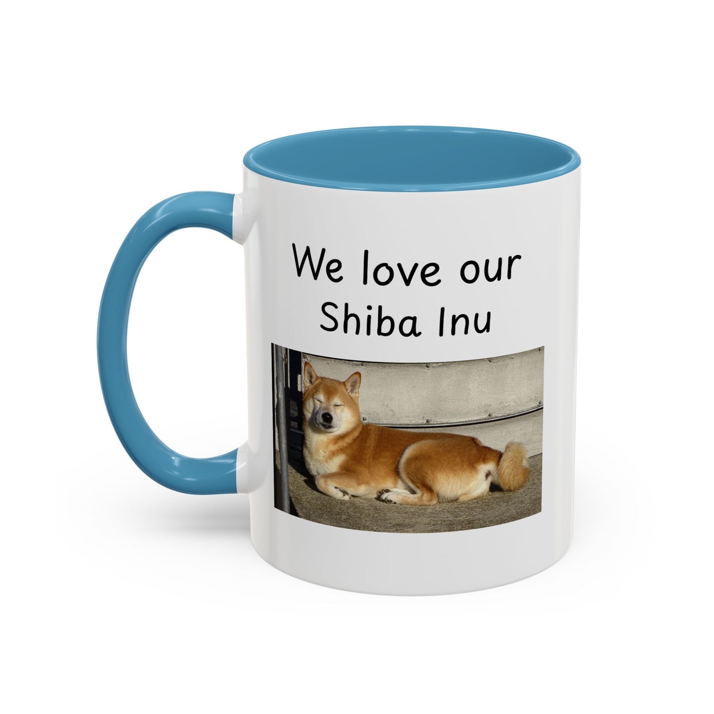 Ceramic Mug - "We Love Our Shiba Inu"