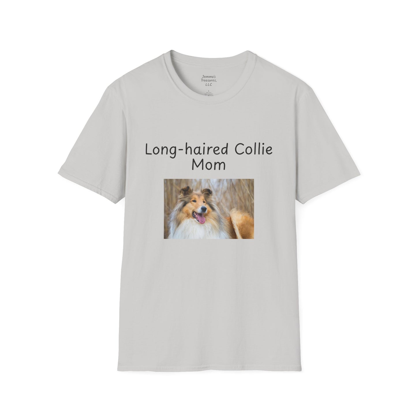 Unisex T-Shirt - "Long-Haired Collie Mom" - Dog Owner Tee