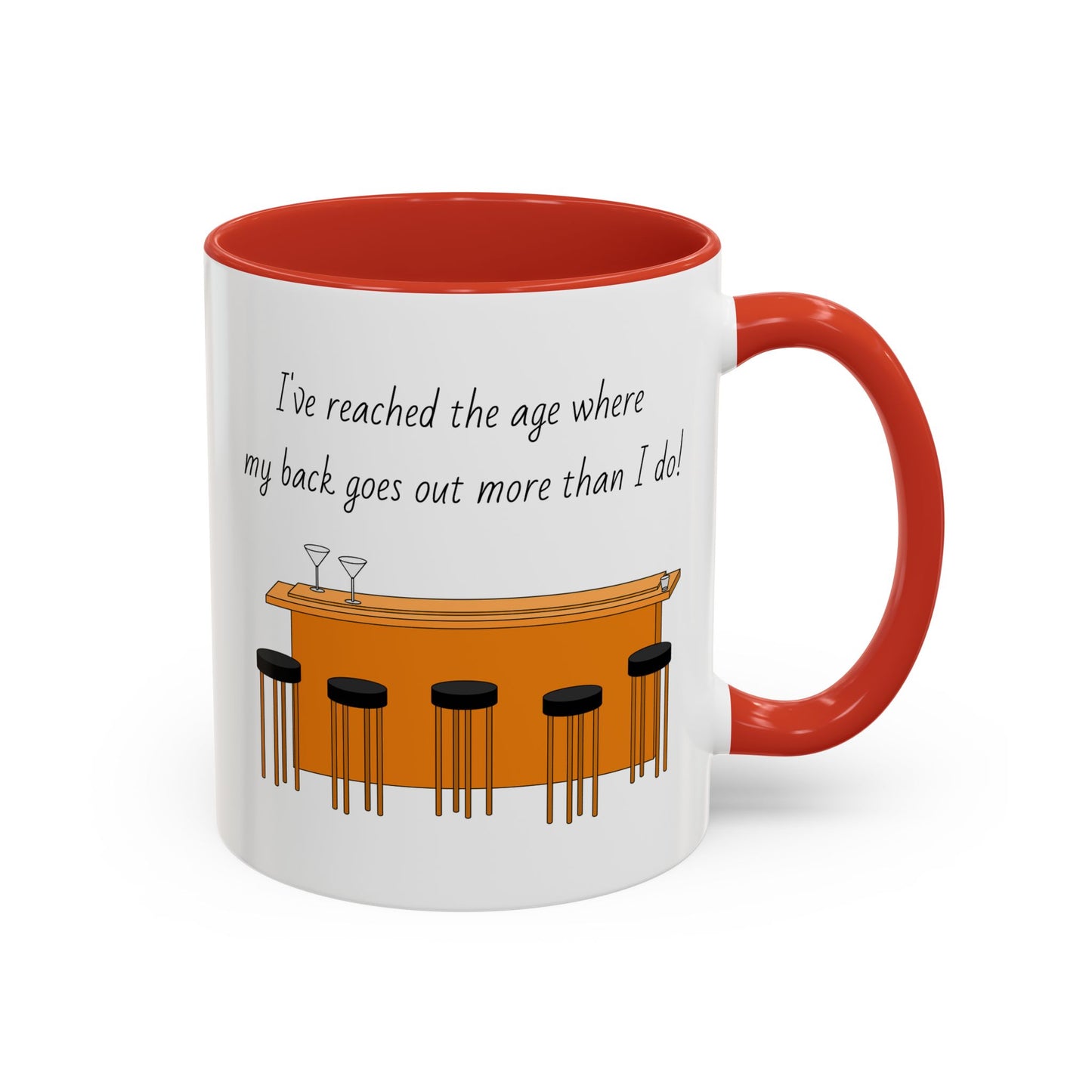 Tasse – „Back Goes Out“, lustiges Zitat, 312 ml