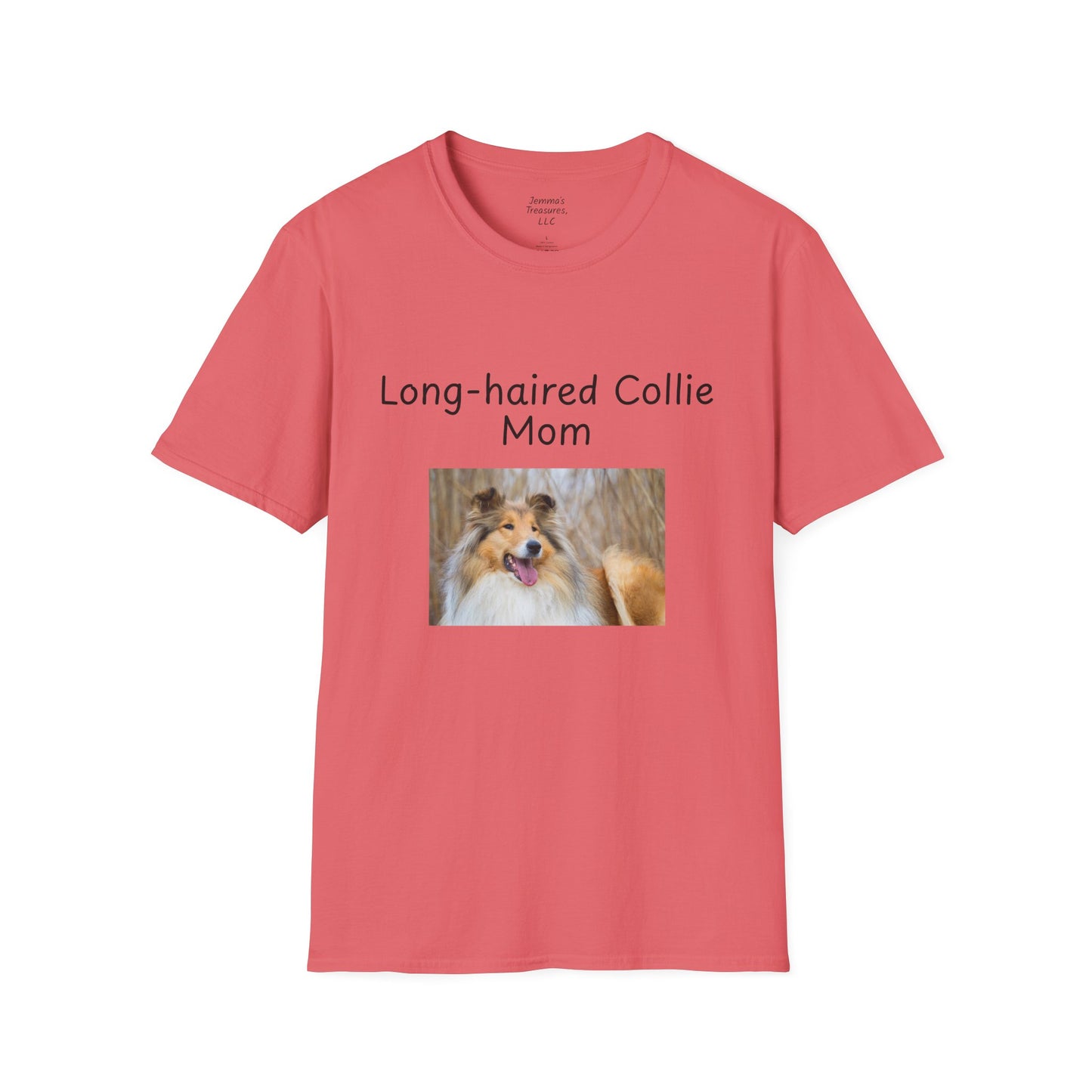 Unisex T-Shirt - "Long-Haired Collie Mom" - Dog Owner Tee