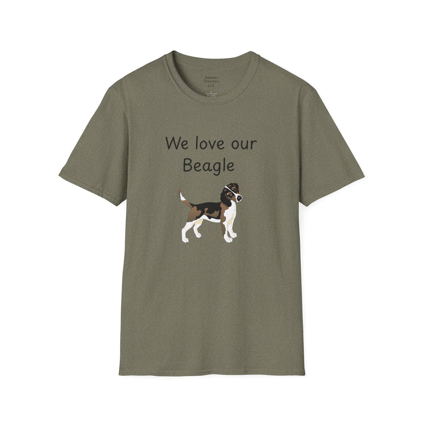 Unisex T-Shirt - "We Love Our Beagle" - Dog Owner Tee