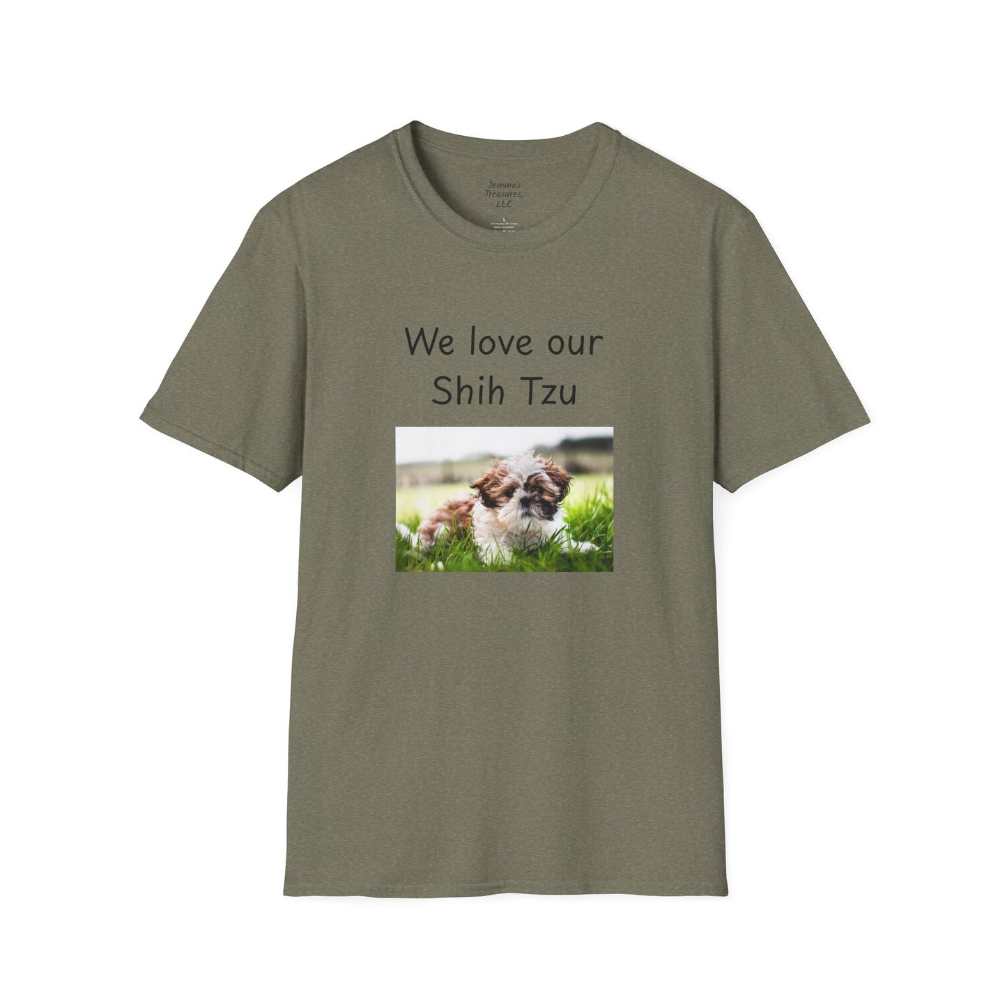 Unisex T-Shirt - "Wir lieben unseren Shih Tzu" - Hundebesitzer T-Shirt