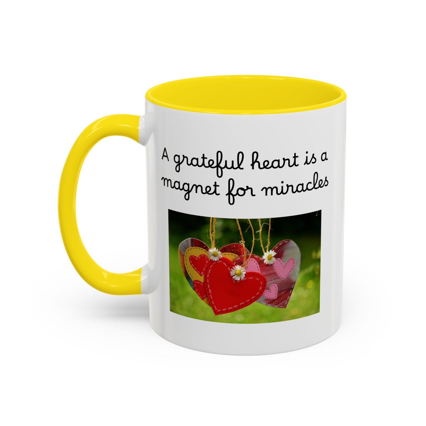Ceramic Mug - "A Grateful Heart Is A Magnet For Miracles"