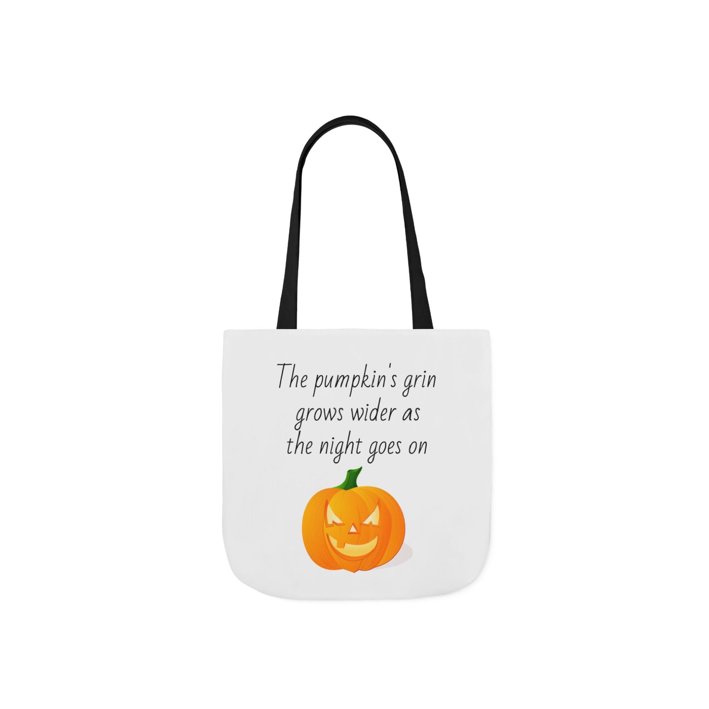 Canvas Tote Bag - Pumpkin Grin Halloween Design