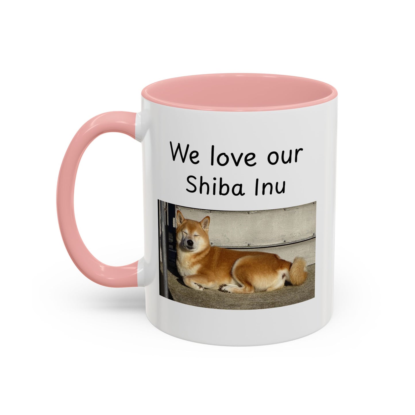 Ceramic Mug - "We Love Our Shiba Inu"